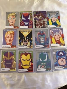 2023 FLEER MARVEL ULTRA WOLVERINE POP CULTURE LOT 12- Wolverine, Venom, Thor Etc - Imagen 1 de 6