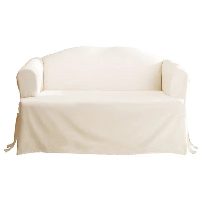 Surefit Home Décor Duck Solid T-Cushion Sofa One Piece Slipcover, Relaxed Fit, - Image 1 of 4