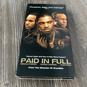 Paid In Full VHS 2002 Movie Mekhi Phifer Wood Harris Cam'ron Hip Hop Crime Drama - Imagen 1 de 6