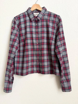 JCrew Boys Plaid Shirt Size 10 Christmas Outfit Cotton Shirt - Image 1 of 4