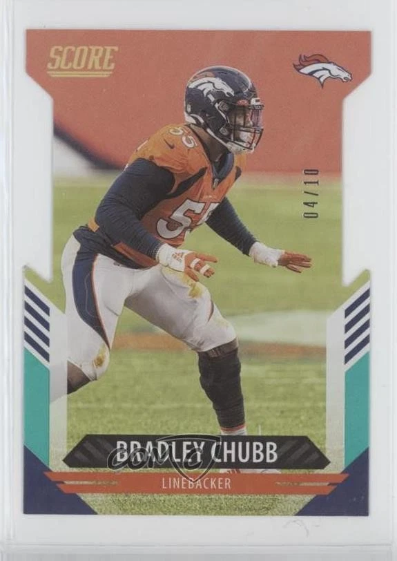 2021 Score Die-Cut /10 Bradley Chubb #222 - Image 1 of 2