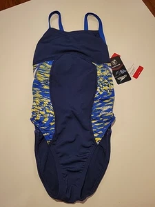 Nuevo con etiquetas Nuevo Traje de Baño Speedo Endurance Flyback Competiton Azul Marino Talla 26 - Imagen 1 de 7