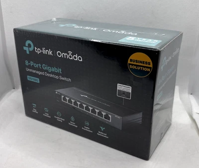 TP-Link DS105G Omada 8-Port Gigabit Desktop Switch-NEW - Image 1 of 4