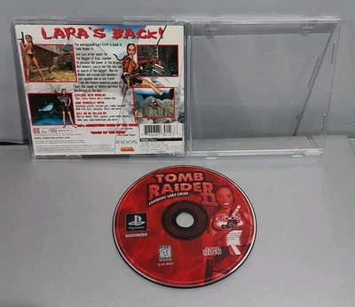PS1: Tomb Raider II 2 Starring Lara Croft Sony PlayStation 1 Black Label No Man. - Imagem 1 de 4