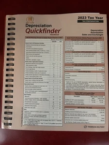 Thomson Reuters Quickfinder 2023 Tax Year Preparation Book Depreciation - Imagen 1 de 2