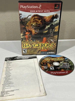 Cabela's Dangerous Hunts (PlayStation 2, 2003) Greatest Hits— Tested And Working - Image 1 of 4