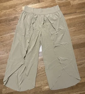 Women’s HALARA Khaki Breezeful Palazzo HR Pants Size 2X NWT *A9 - Picture 1 of 4