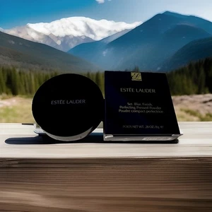 NIB AUTH ESTEE LAUDER Set Blur Finish Perfecting Pressed Powder LIGHT MEDIUM - Picture 1 of 3