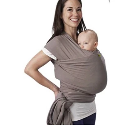 Porta-bebês Boba Wrap - Estilingue infantil elástico original - Cinza até 35pds  - Imagem 1 de 4