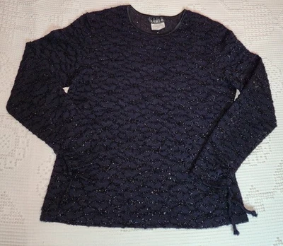 Top de mujer vintage Y2K Libra negro caprichoso grunge manga larga talla M Foto 1 de 4