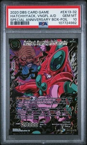 Tarjeta Hatchhyack Vengeful Agent of Destruction Foil Dragon Ball Super PSA 10 - Imagen 1 de 2