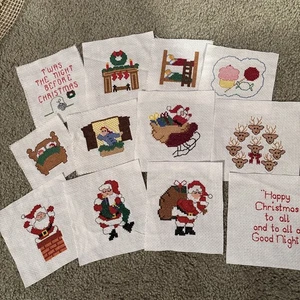 "UNA HISTORIA TRADICIONAL" Punto de Cruz ORNAMENTOS/COLCHA Juego Completo de 11 Navidad" - Imagen 1 de 9