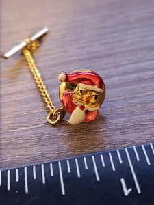 Pin de solapa de Navidad pequeño vintage de Santa Claus qb - Imagen 1 de 2