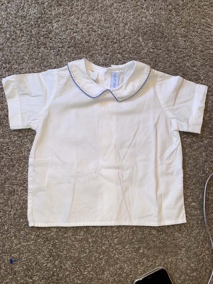 Top Vive La Fete Blanco Talla 24 Meses 100% Algodón Foto 1 de 3