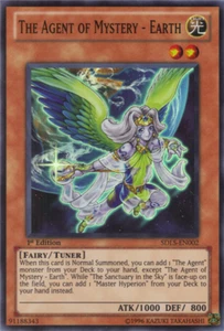 Yugioh The Agent of Mystery - Earth SDLS-EN002 Super Rare 1st Ed VLP - Picture 1 of 1