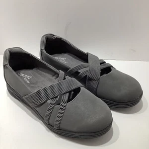 Easy Street Inga Damen Oxford Mary Jane Ballerinas grau matt Größe 8W neu - Bild 1 von 7