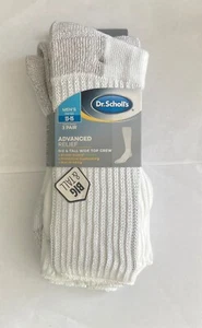 Dr Scholl's Men's 3 Pair Big & Tall Wide Top Crew Socks size 13-15 - Picture 1 of 3
