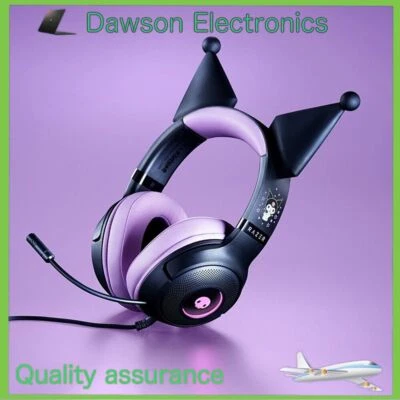 Razer x Kuromi  Sanrio Kraken V3 X Wired Headset Headphone Limited Edition - Image 1 of 4