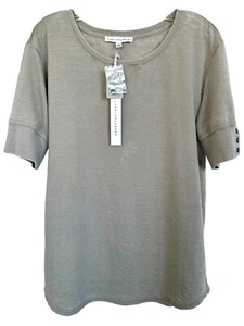 Jane and Delancey Women's Blouse Top Vintage Look Cotton Blend Size L Clay - Picture 1 of 8