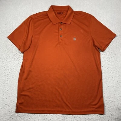 Camisa polo de golf IZOD para hombre grande naranja manga corta Foto 1 de 4