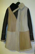DAWN LEVY Coat NEW, Real Shearling Dyed Lamb Skin, Size Small
