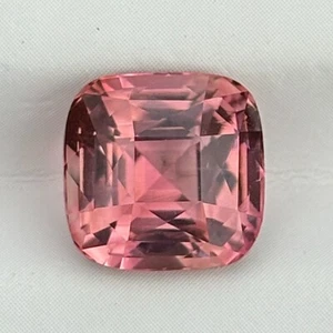 100 % natürlicher rosa Turmalin 4,32 kt Quadrat Kissenschliff lose Edelstein - Bild 1 von 6