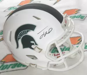MINI CASCO FIRMATO JAYDEN REED MICHIGAN STATE - Green Bay Packers - J.S.A. Certo. - Foto 1 di 4