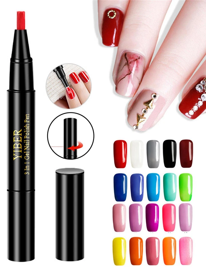 Smalto 3 in 1 - Gel - Semi Permanente - Penna Unghie 5ML  UV LED - Immagine 1 di 4