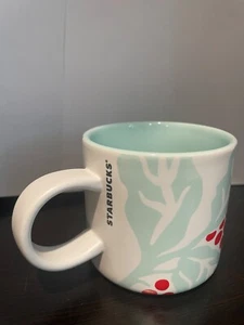 Tazza da caffè Starbucks 2018 Natale Agrifoglio e Bacche opaca 12 oz come nuova senza scatola - Foto 1 di 5