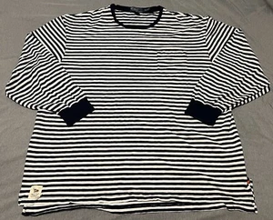 Vintage Polo Ralph Lauren Herren Gr. 2XLT Maritim Segeln gestreift Marine Pullover - Bild 1 von 5