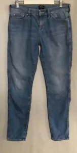 Riders By Lee Jeans Womens 10 32x40 Blue Denim Bumster Skinny Pockets - Picture 1 of 2
