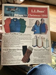 L. L.bean Catalog Christmas 1980 - Foto 1 di 1