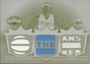Allen Iverson - 2007-08 Topps hilos triples: camiseta/placa de prensa impresa 1/1 - Imagen 1 de 2