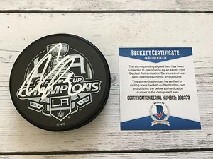 Marian Gaborik Signed LA Kings 2014 Stanley Cup Hockey Puck Beckett BAS COA a - Picture 1 of 3