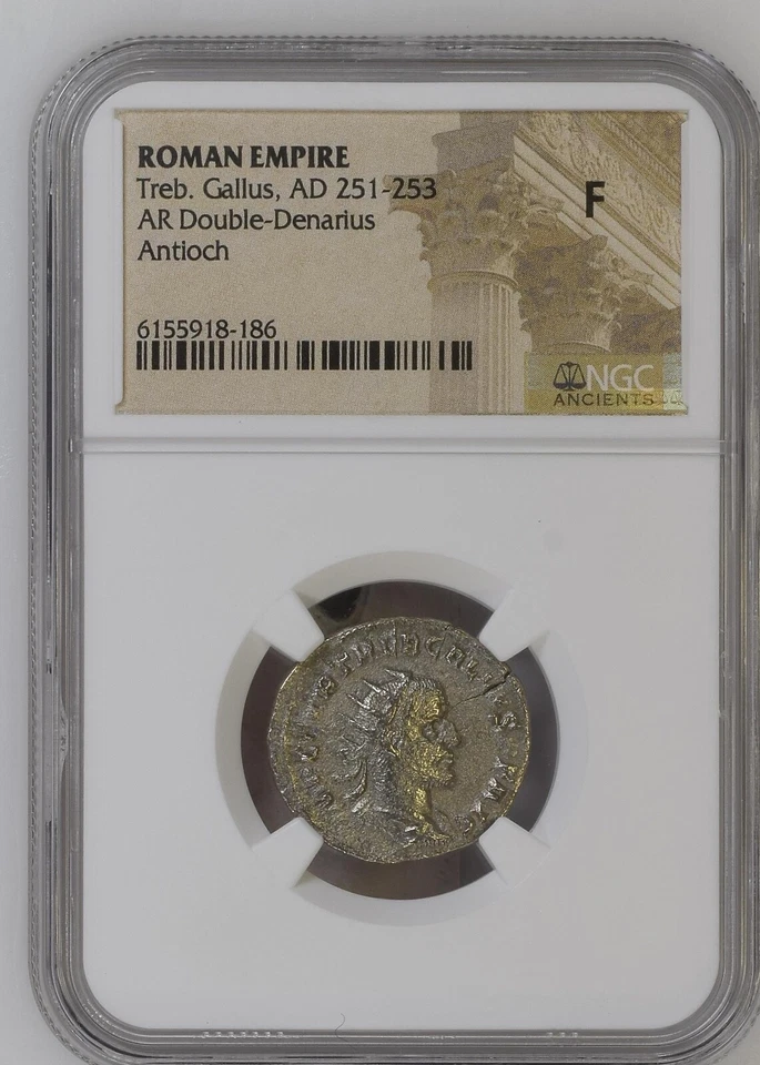 NGC FINE Antoninianus of Trebonianus Gallus AD251-253 NGC Ancients Certified T11 - Image 1 of 4