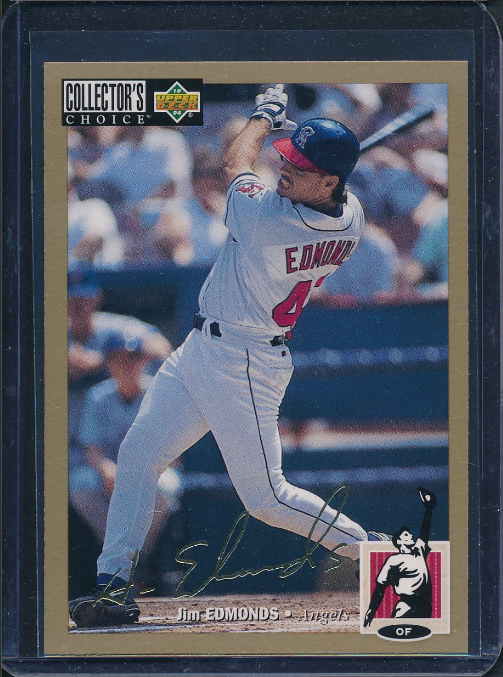 1994 Upper Deck Collector's Choice Jim Edmonds Gold Signature #517