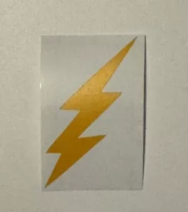 Lightning Bolt - Vinyl Sticker - Orange - Picture 1 of 1