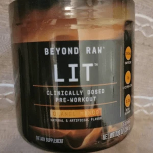 BEYOND RAW LIT | Clinically Dosed Pre-Workout Powder | Contains Caffeine, L-Citr - Picture 1 of 4