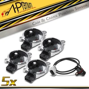 A-Premium 4x Camshaft & Crankshaft Position Sensor for Audi A6 Quattro 00-04 VW - Picture 1 of 8