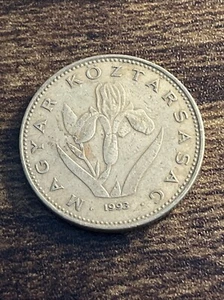 1993 Hungary 20 Forint Bronze Actual Coin TK8619* - Picture 1 of 3
