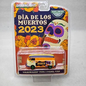 Greenlight 1:64 2023 Volkswagen Type 2 Panel Van Dia De Los Muertos Car - Picture 1 of 2