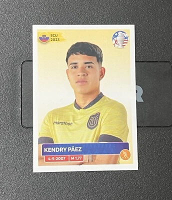 Panini Copa America 2024 - Sticker Kendry Páez ECU17 ECUADOR - Image 1 of 2