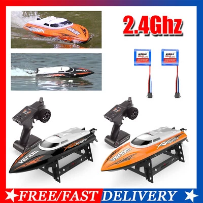 25+KM/H High Speed RC Boat for Lakes and Pools, 2.4GHz Remote Control New - Image 1 of 4