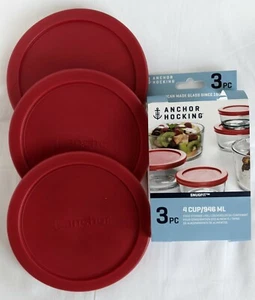 4 Cup Replacement Cover Lid Set for Anchor Hocking Storage Bowls (Free Shipping) - Picture 1 of 3