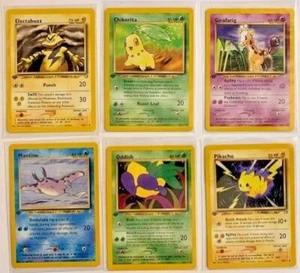 Pokémon Neo Genesis 2000 primera edición nunca jugado - tú eliges la carta - envío y devolución gratuitos - Imagen 1 de 21