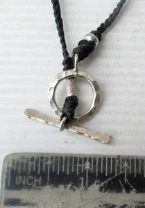 NiCe!! Hmong Hill Tribe Silber & Hanf traditionelle Halskette Handarbeit - Bild 1 von 3