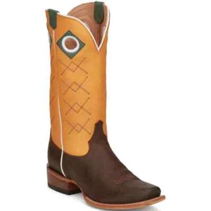Justin Billet 13" Cowhide Square Toe Western Boot NEW SIze 13 - Picture 1 of 4