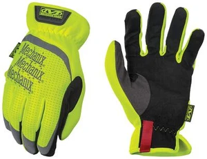 Mechanix Wear Hi-Viz FastFit Work Gloves with Secure Fit Elastic Cuff Reflective - Picture 1 of 8