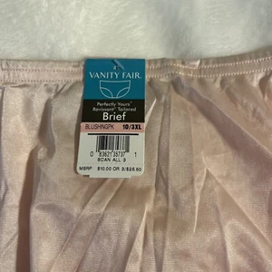 Vanity Fair Perfectly Yours Ravissant Tailored Brief blushing pink 10/3 XL - Picture 1 of 4