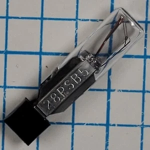 Sylvania 28PSB Miature Incandescent Lamp 28V T-2  Slide #5 Base NOS (Lot of 10) - Picture 1 of 9